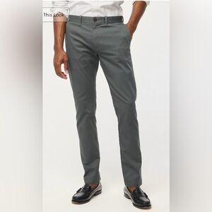 J.Crew NWOT Slim-fit flex chino pant tarnished metal